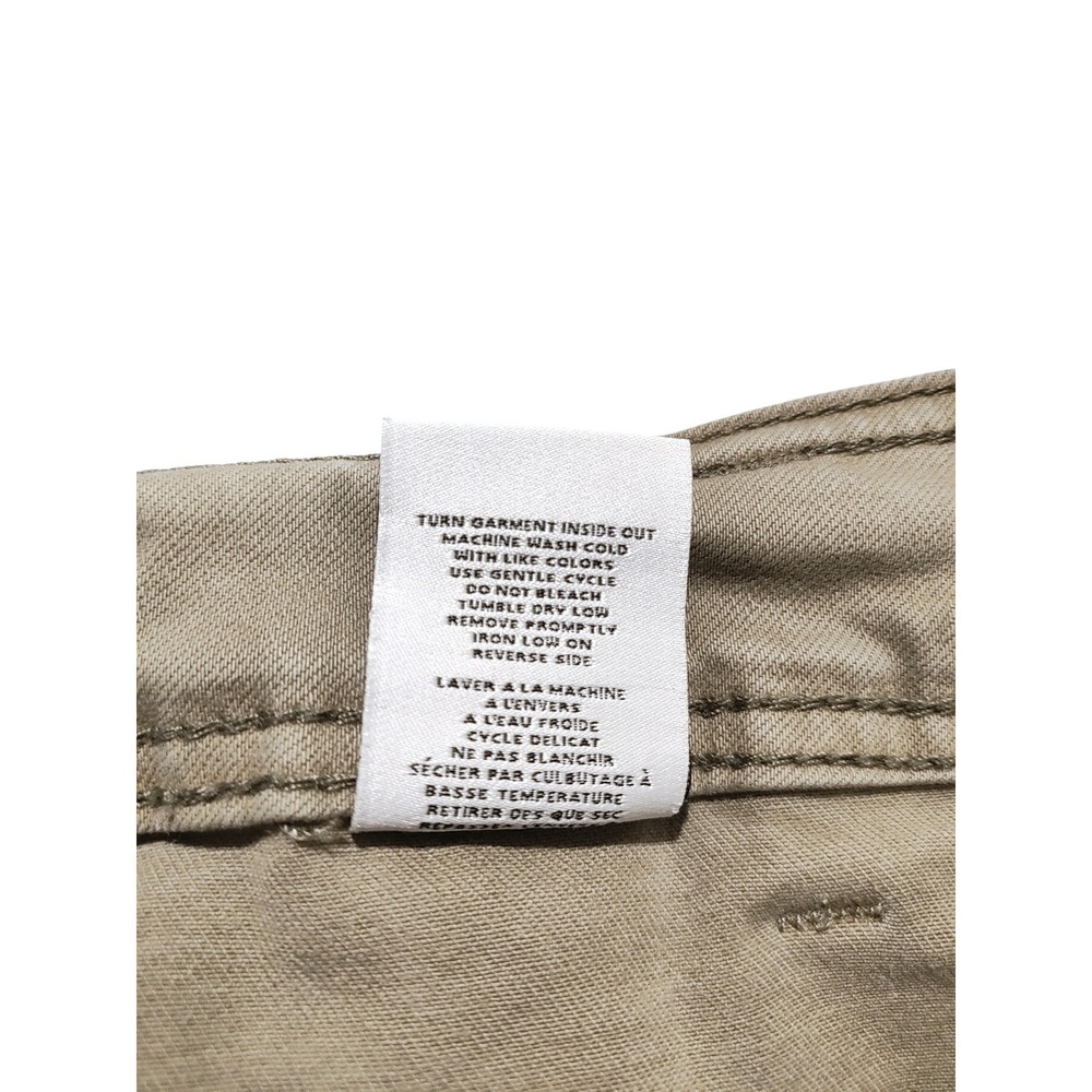 OAT New York Women Olive Green Wide Leg Cargo Pants Raw Hem Size 10 / 30 - Picture 9 of 9